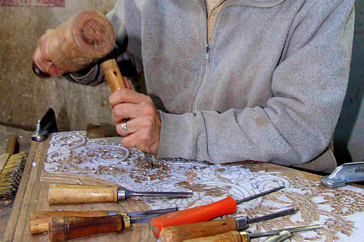 Mother-of-pearl inlay